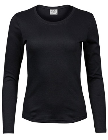 T-590-Womens Long Sleeve Interlock Tee